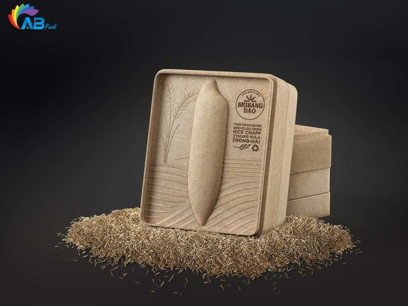 thiết kế Bao bì gạo hộp giấy chất lượng độc đáo