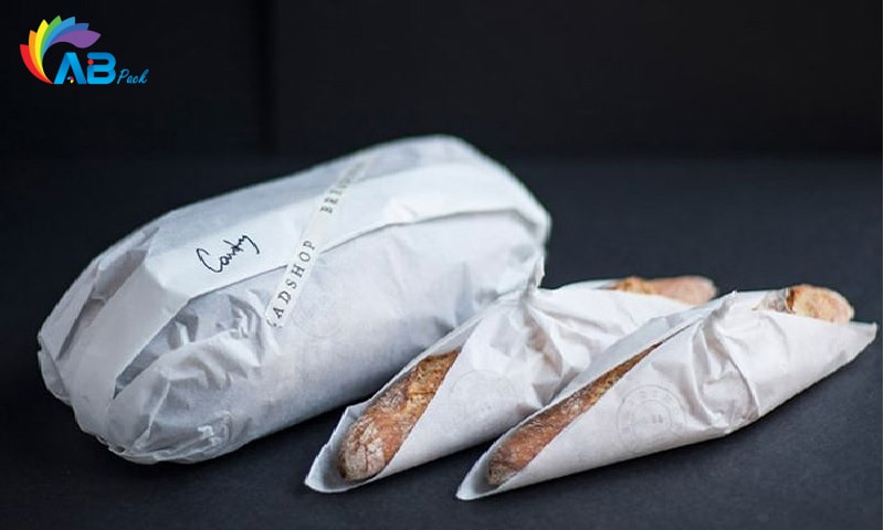 Bao bì bánh mì tươi chất liệu giấy 