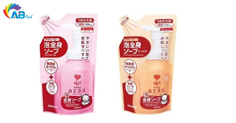 Bao bì sữa tắm của Nhật đơn giản, hướng dẫn cách sử dụng cho khách hàng ngay trên bao bì.