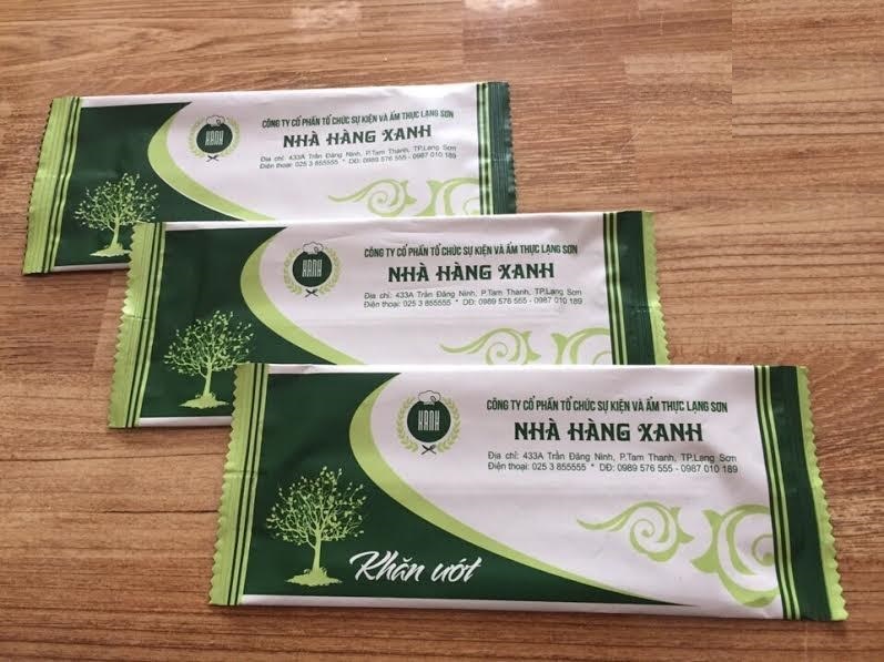 thiết kế bao bì khăn lạnh