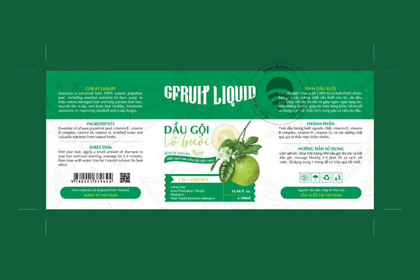 Thiết kế bao bì dầu gội đẹp giá rẻ chất lượng